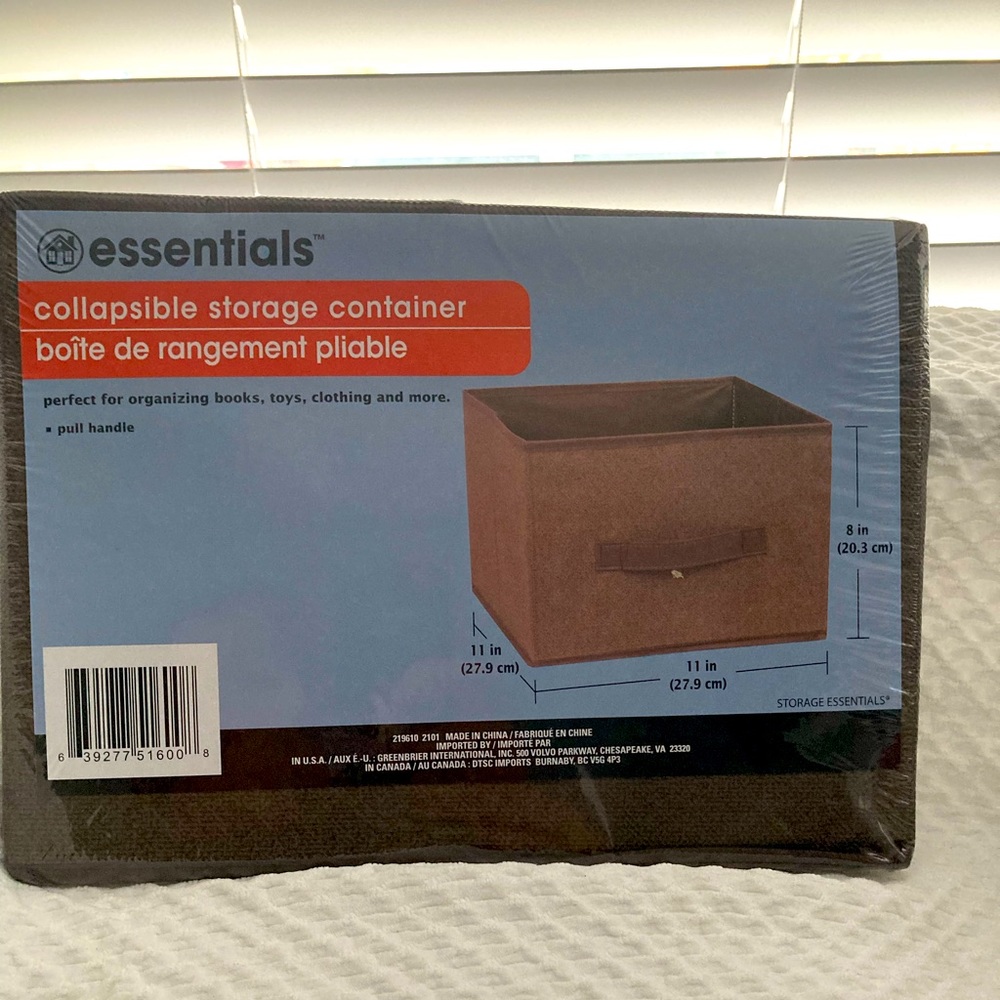 Set of 4! Essentials Collapsible Storage Container